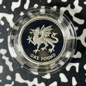 1995 Great Britain £1 Pound Lot#B2534 Silver! Proof! W/ Box & C.O.A.