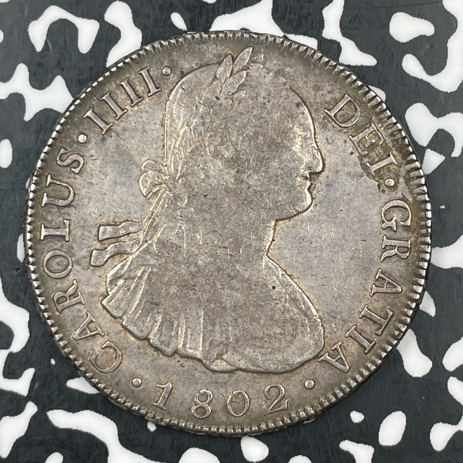 1802-PTS PP Bolivia 8 Reales Lot#JM1539 Large Silver! Nice!