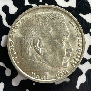 1939-B Germany 2 Mark Lot#T7734 Silver! High Grade! Beautiful!