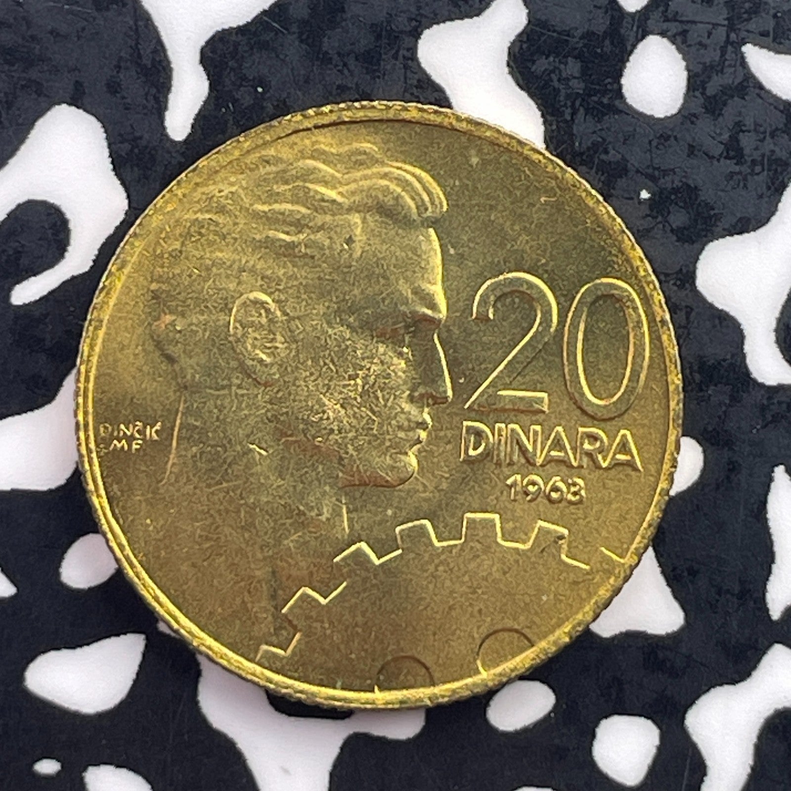 1963 Yugoslavia 20 Dinara Lot#C5891 High Grade! Beautiful!