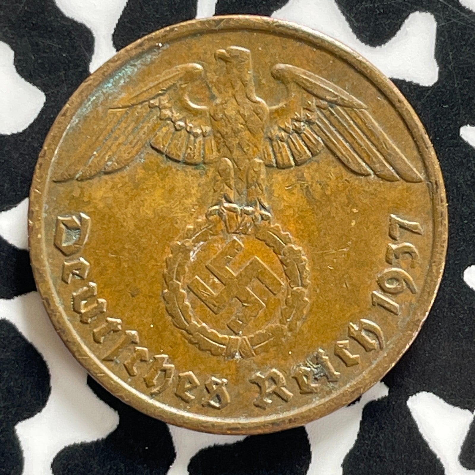 1937-D Germany 2 Pfennig Lot#C3294