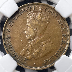 1923 Australia 1/2 Penny Half Penny NGC VF30BN Lot#G7251 Key Date!