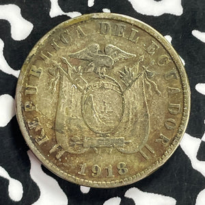 1918 Ecuador 10 Centavos Lot#T9649