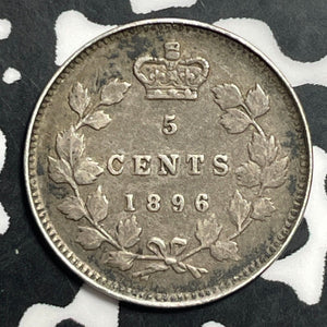 1896 Canada 5 Cents Lot#E8574 Silver!