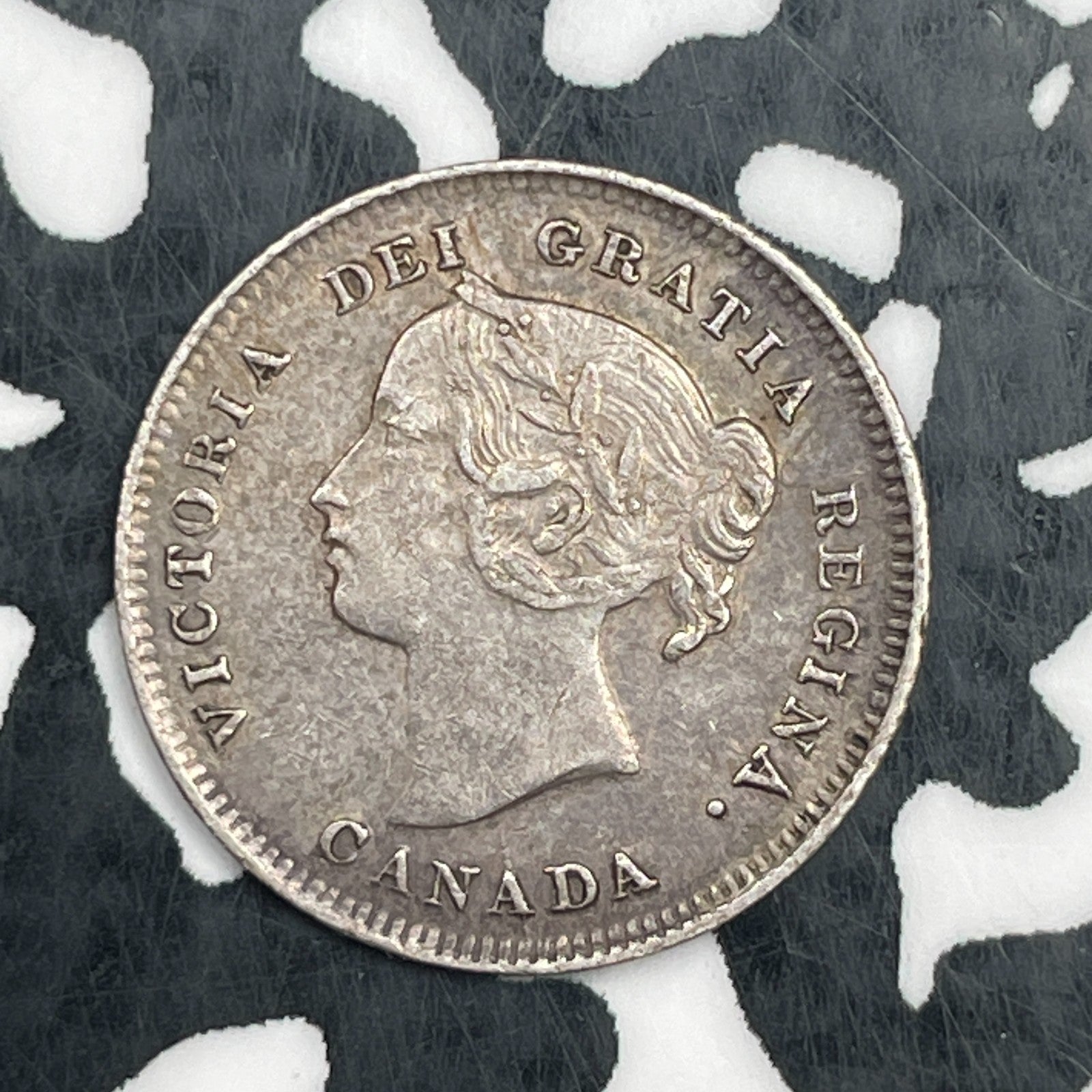 1898 Canada 5 Cents Lot#JM1725 Silver! Nice! Semi-Key Date!