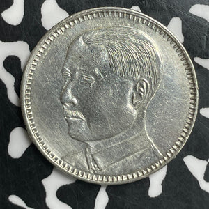(1929) China Kwangtung 20 Cents Lot#T6606 Silver! Cleaned