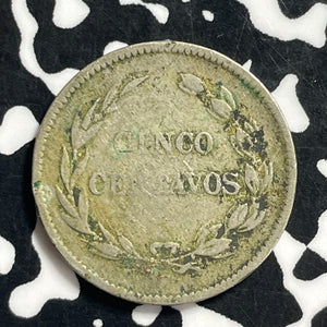 1909 Ecuador 5 Centavos Lot#C0470
