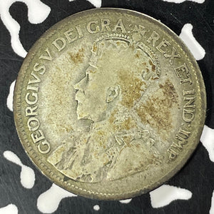 1927 Canada 25 Cents Lot#T4865 Silver! Key Date!