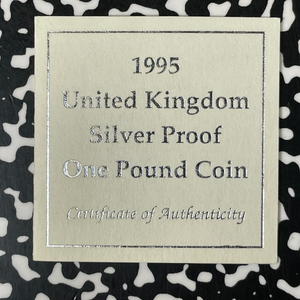 1995 Great Britain £1 Pound Lot#B2534 Silver! Proof! W/ Box & C.O.A.