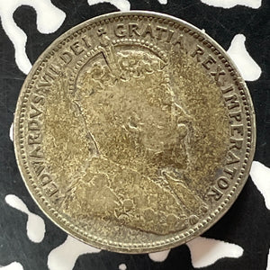 1907 Canada 25 Cents Lot#T5042 Silver!