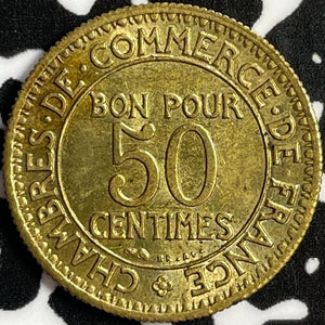 1927 France 50 Centimes Lot#D8627 High Grade! Beautiful!
