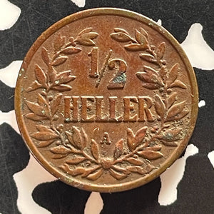 1904-A German East Africa 1/2 Heller Half Heller Lot#T5155