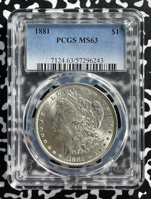 1881 U.S. $1 Morgan Dollar PCGS MS63 Lot#G559 Silver! Choice UNC!