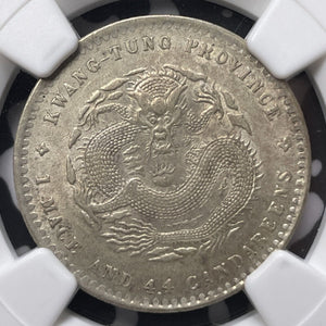 (1890-1908) China Kwangtung 20 Cents NGC MS61 Lot#G7506 Silver! L&M-135