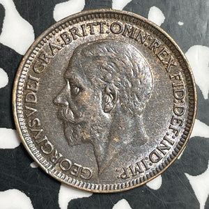 1928 Great Britain Farthing Lot#T2454 Nice!