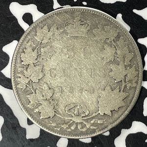 1870-LCW Canada 50 Cents Lot#JM9370 Silver!