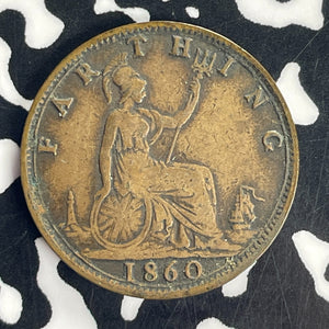 1860 Great Britain Farthing Lot#T8593