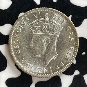1941-C Newfoundland 5 Cents Lot#T7663 Silver! High Grade! Beautiful!