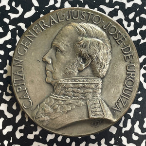 1901 Argentina Justo Jose De Urquiza Medal Lot#OV1579 71mm