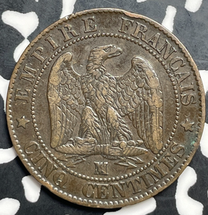 1856-WM France 5 Centimes Lot#T9867