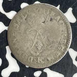 1693-K France 4 Sols 2 Deniers Lot#T8092 Silver! KM#281.7