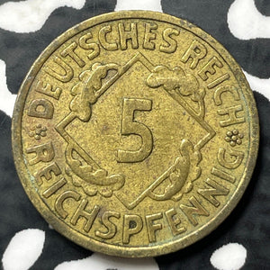 1925-E Germany 5 Pfennig (13 Available)