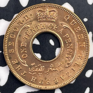 1954 British West Africa 1/10 Penny Lot#C1806 High Grade! Beautiful!