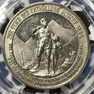 1895 Switzerland William Tell Monument Unveiling Medal PCGS SP63 Lot#G7933