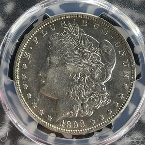1893 U.S. $1 Morgan Dollar PCGS Cleaned-XF Detail Lot#G682 Silver! Key Date!