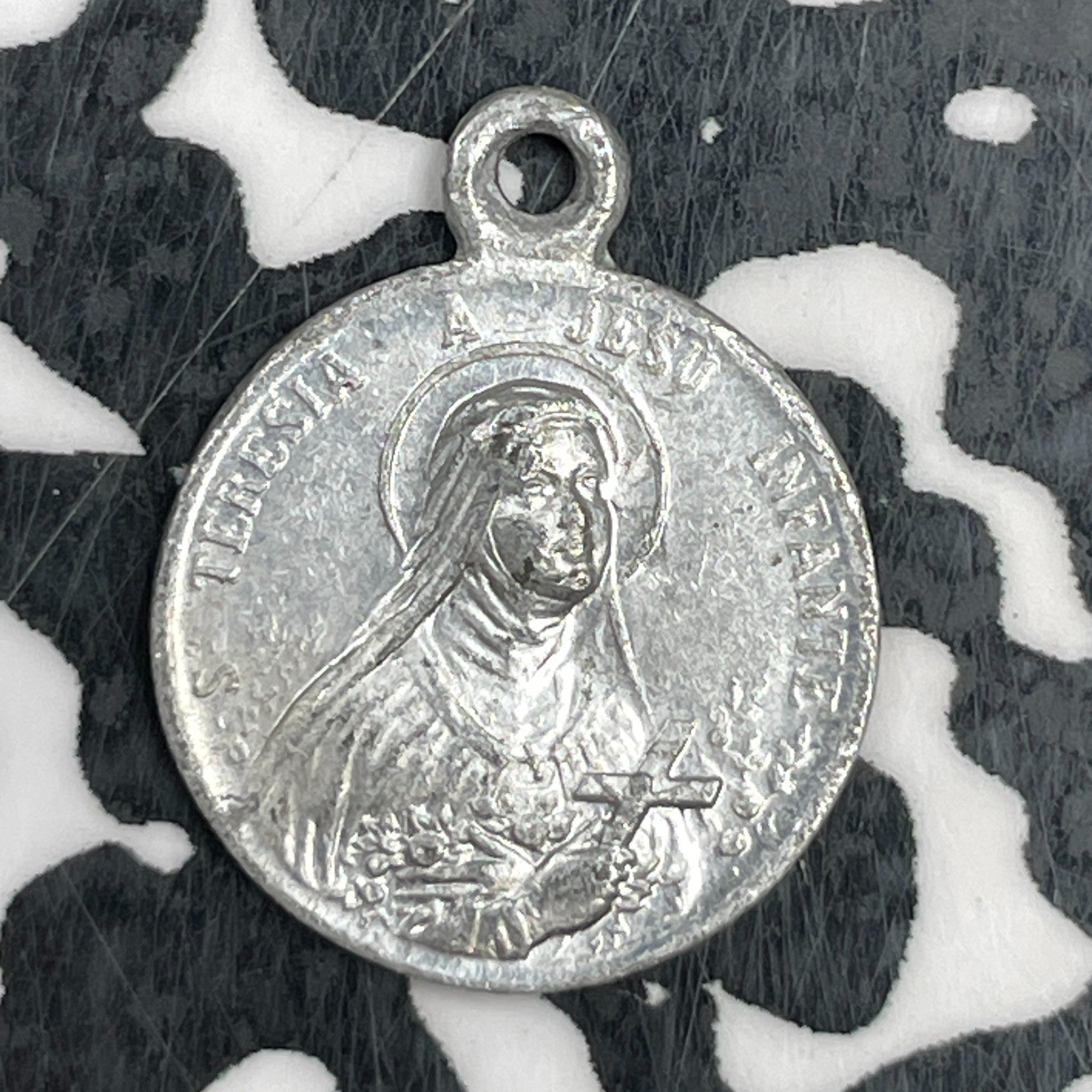 Undated France Maria Teresa Religious Token Lot#F5967 13mm