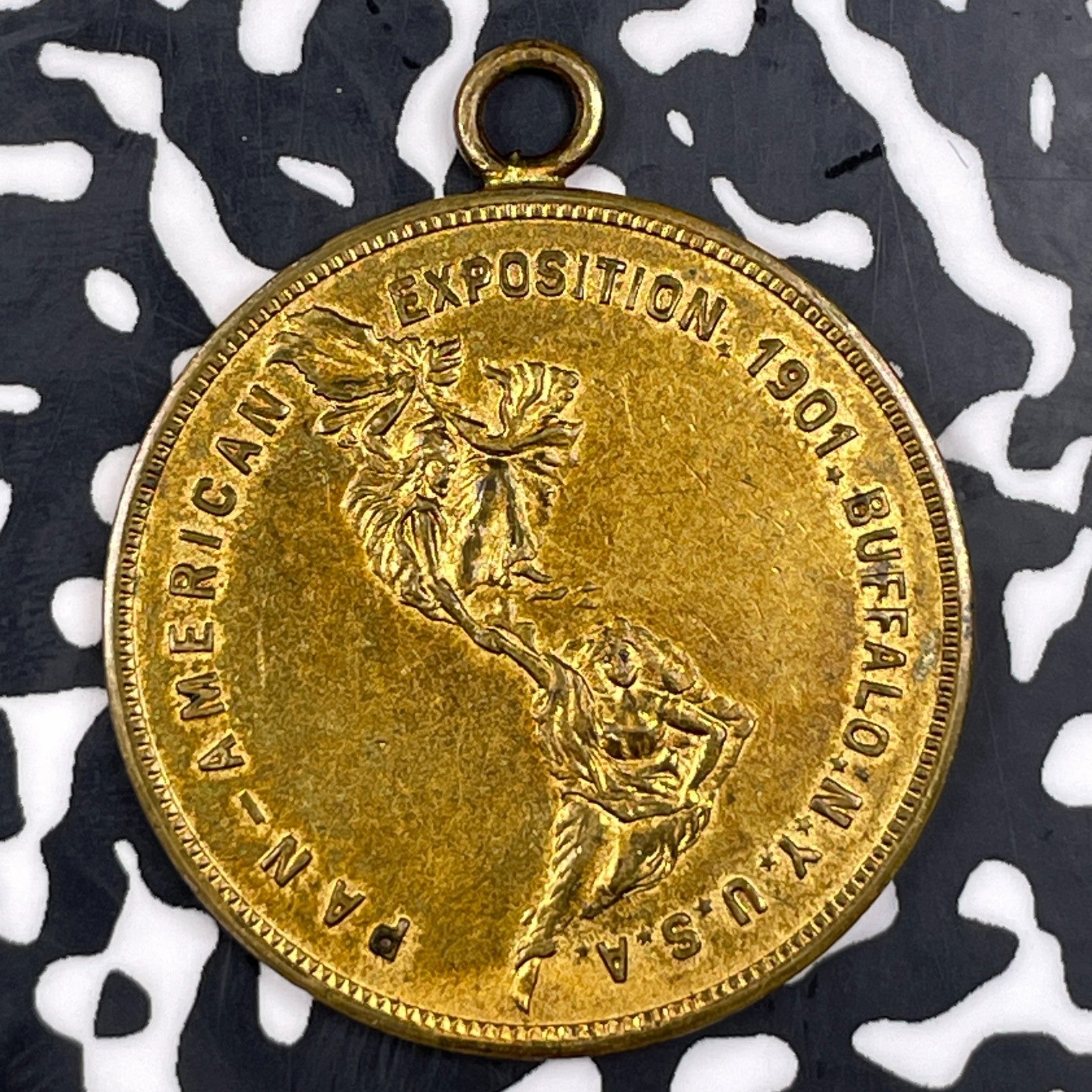 1901 U.S. Buffalo Pan-American Expo. 'Unite The Americas' Medal Lot#JM0895 32mm