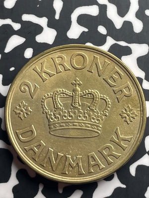 1926 Denmark 2 Kroner Lot#T8973 Better Date, Old Cleaning