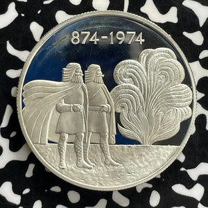 1974 Iceland 1000 Kronur Lot#JM0225 Large Silver! Proof!