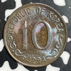 KE 4292 (1961) South Korea 10 Hwan Lot#T2591 High Grade! Beautiful!