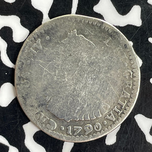 1790-PTS PR Bolivia 1 Real Lot#C1066 Silver! Old Cleaning