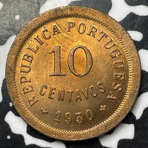 1930 Cape Verde 10 Centavos Lot#MK169 High Grade! Beautiful!