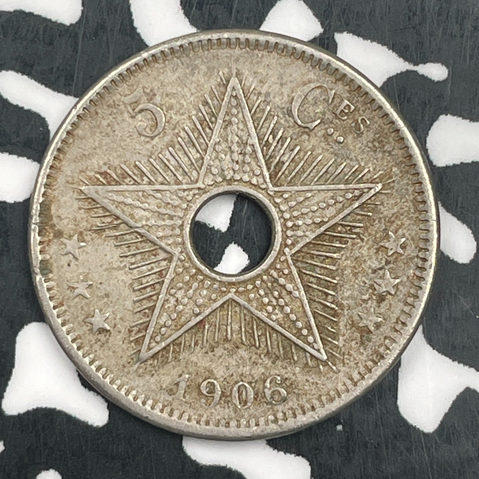 1906 Belgian Congo 5 Centimes Lot#F8132