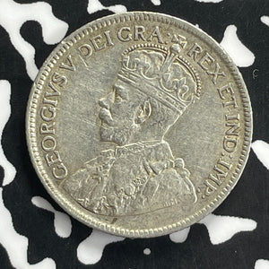 1919-C Newfoundland 25 Cents Lot#C0183 Silver! Nice!