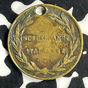 Undated Italy Girabaldi Italian Independence Token Lot#T6782 Holed