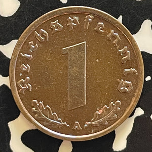 1939-A Germany 1 Pfennig Lot#T5783 High Grade! Beautiful!