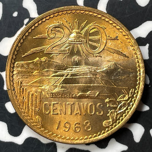 1968 Mexico 20 Centavos (Many Available) (1 Coin Only) High Grade! Beautiful!