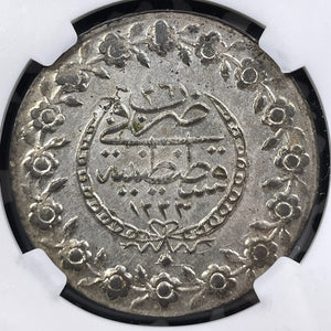 AH 1223 Year 26 (1833) Turkey 5 Kurus NGC MS63 Lot#G9087 Choice UNC!