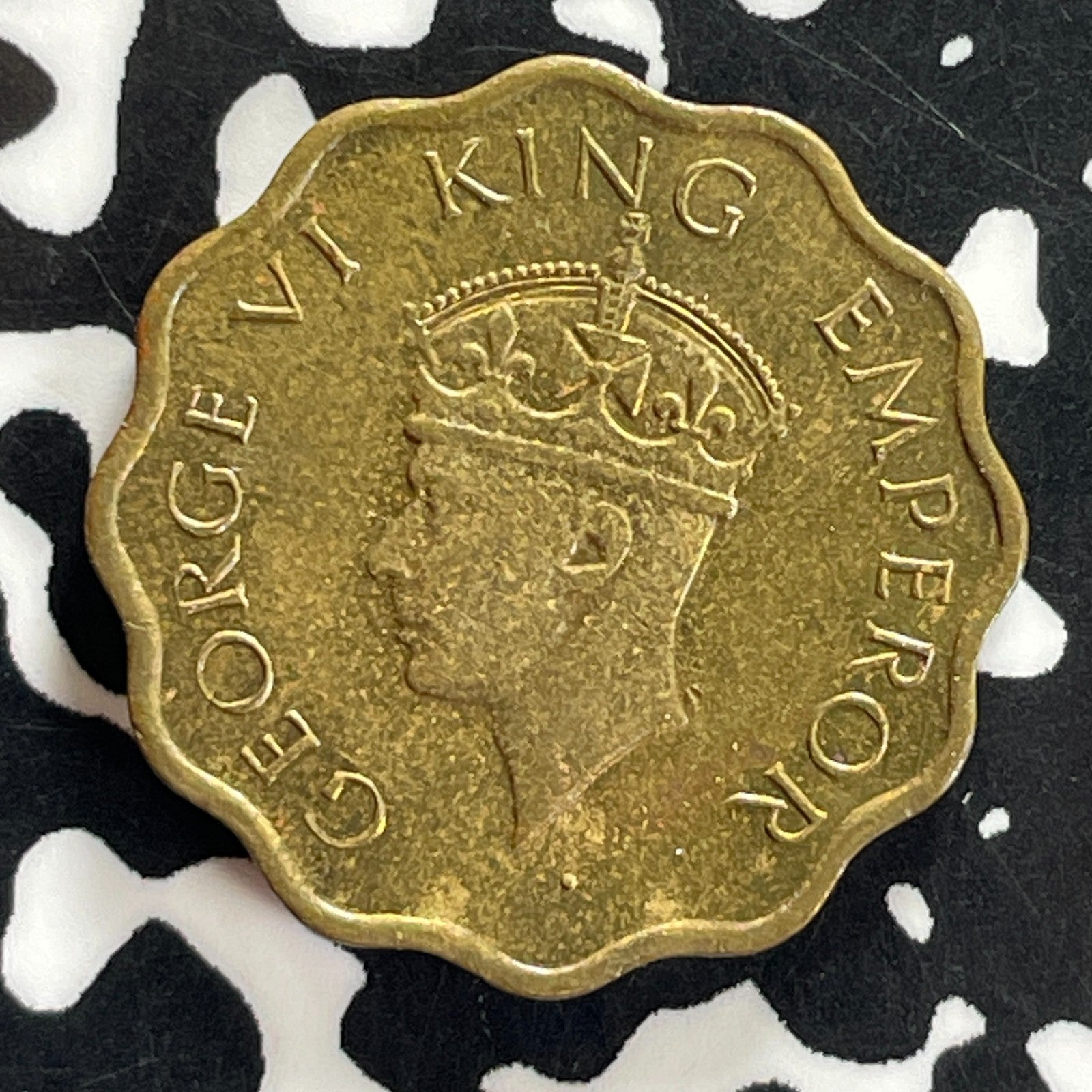 1944 India 1 Anna Lot#C4585 High Grade! Beautiful!