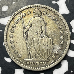 1913 Switzerland 1 Franc Lot#E8315 Silver!