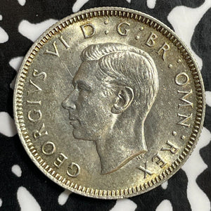 1943 Great Britain 1 Shilling Lot#E5298 Silver! High Grade! Beautiful!