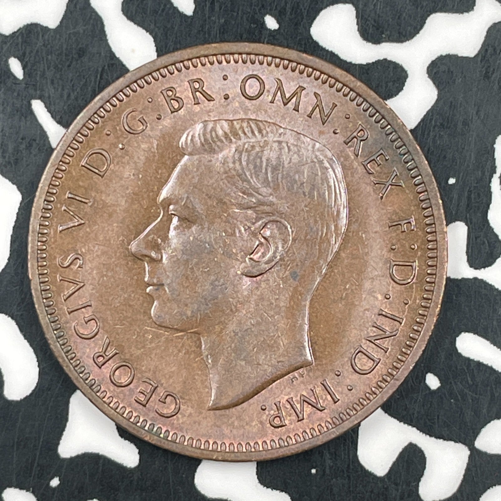 1942 Great Britain 1/2 Penny Half Penny Lot#F5060 High Grade! Beautiful!