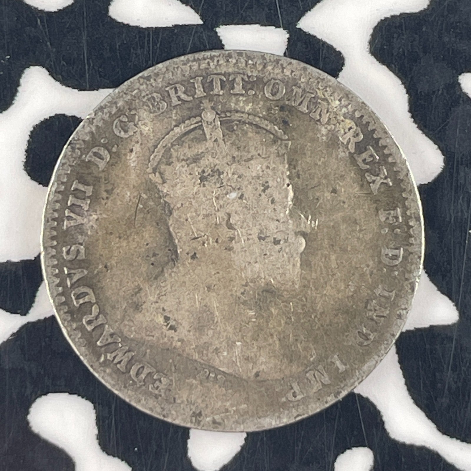 1910 Australia 3 Pence Threepence Lot#F4559 Silver!