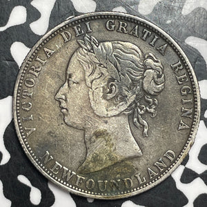 1885 Newfoundland 50 Cents Lot#JM9516 Silver! Key Date!