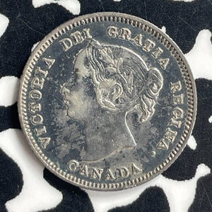 1900 Canada 5 Cents Lot#T7014 Silver! Nice!