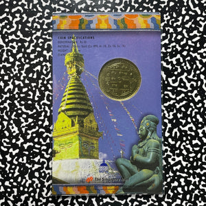 1998 Nepal Birthplace Of Buddha 50 Rupees Lot#B2830 Nordic Gold, In Case